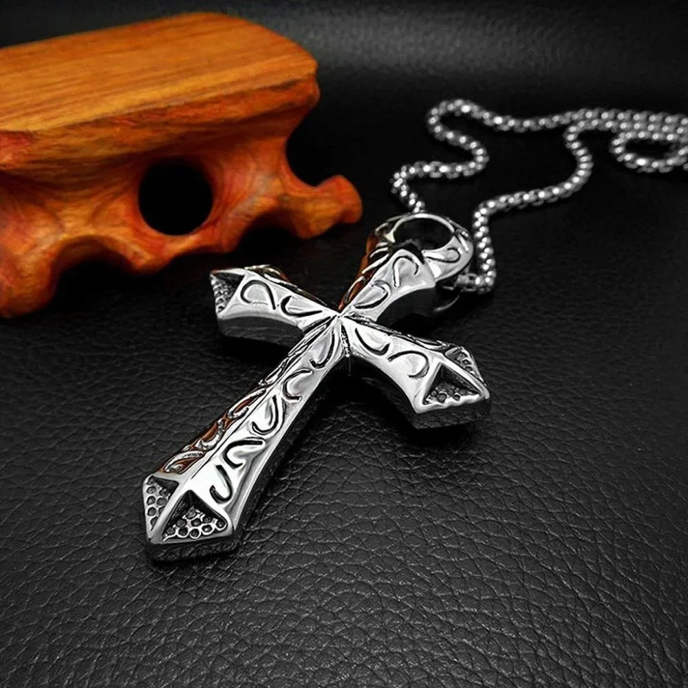 ❤️Surgical Foundry cross Pendant necklace for women/men, N90201P171